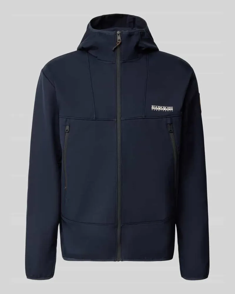 Napapijri Regular Fit Jacke mit Logo-Print Marine