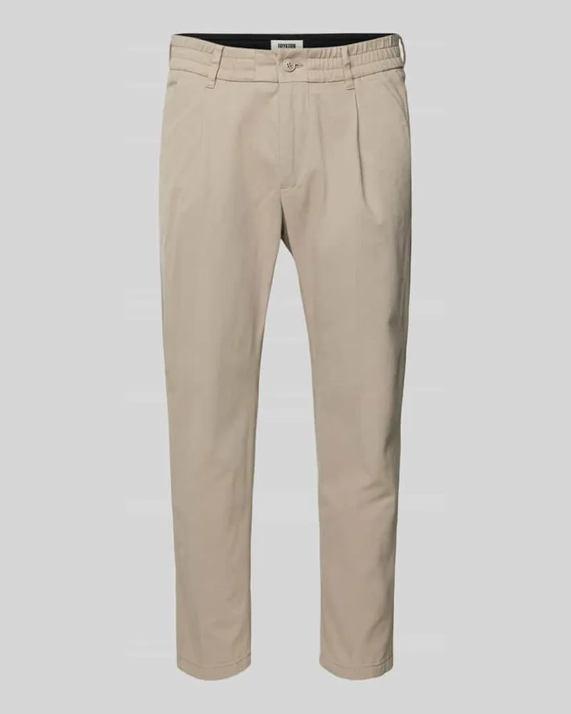 Drykorn Stoffhose mit elastischem Bund Beige