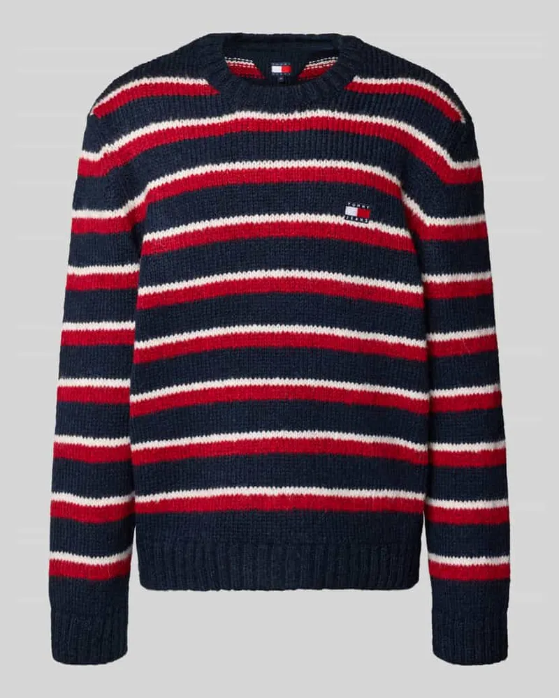 Tommy Hilfiger Regular Fit Strickpullover mit Alpaka-Anteil Marine