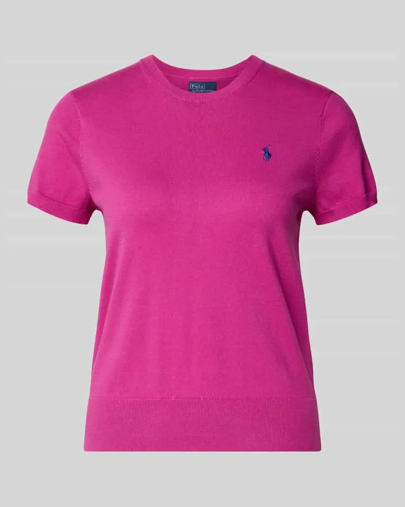 Ralph Lauren Strickshirt mit Logo-Stitching Pink