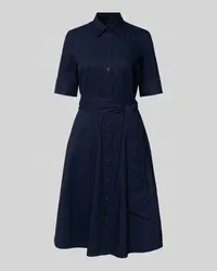 Ralph Lauren Hemdblusenkleid mit Bindegürtel Modell 'FINNBARR Marine