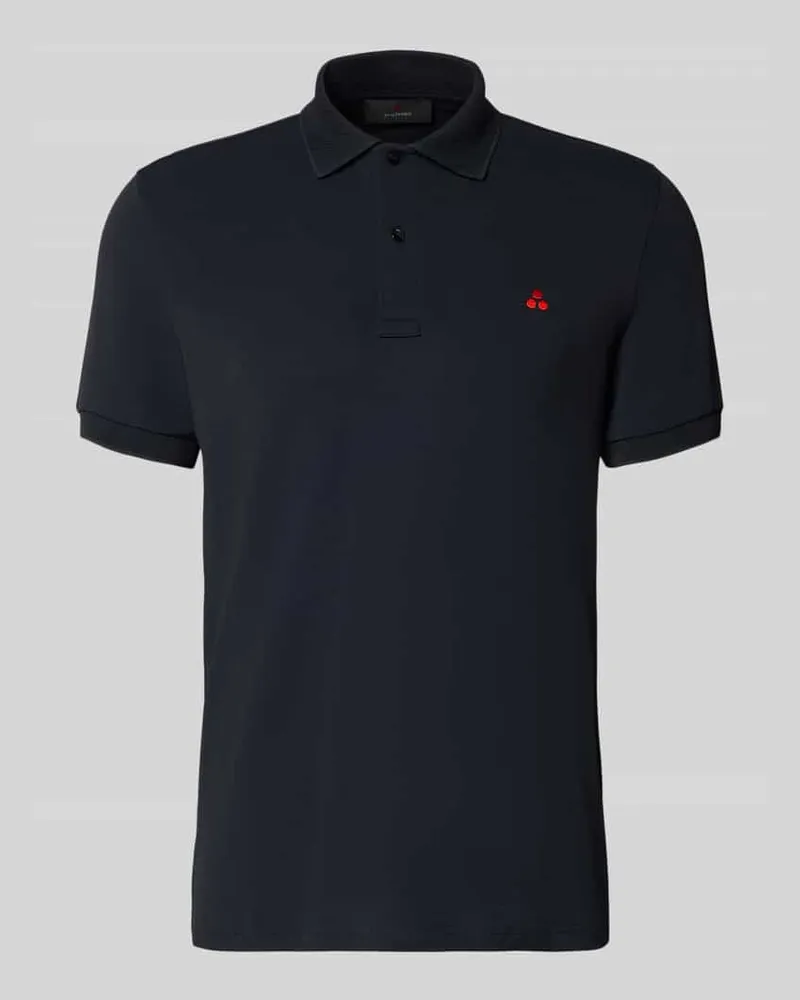 Peuterey Regular Fit Poloshirt mit Stitching Modell 'PLANTAGO Marine