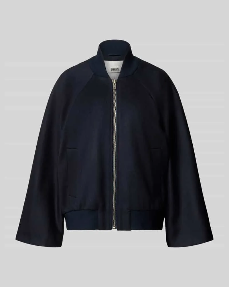 Drykorn Jacke aus Schurwolle-Kaschmir-Mix Modell 'EVEDON Marine
