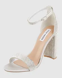 Steve Madden Sandalette mit Ziersteinen Modell 'Carrson Silber