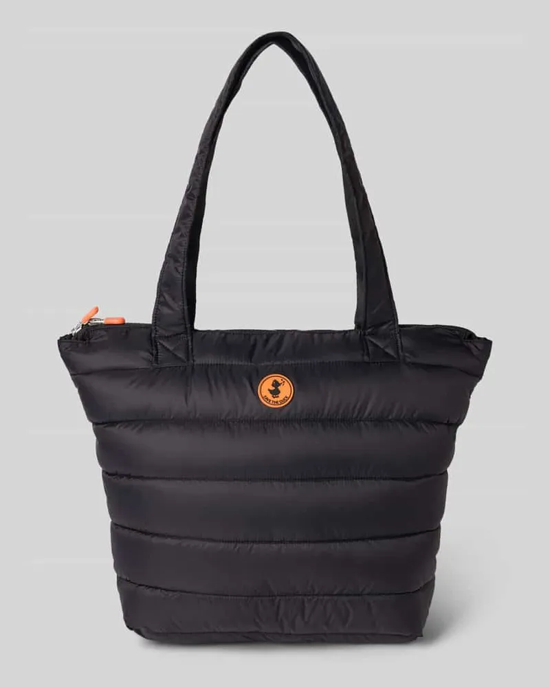 Save The Duck Shopper mit Label-Detail Modell 'CARON Black