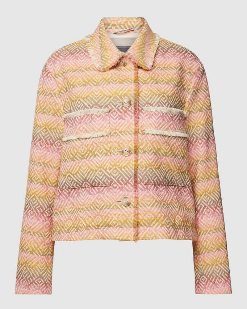 White Label Blazer mit Allover-Print Pink