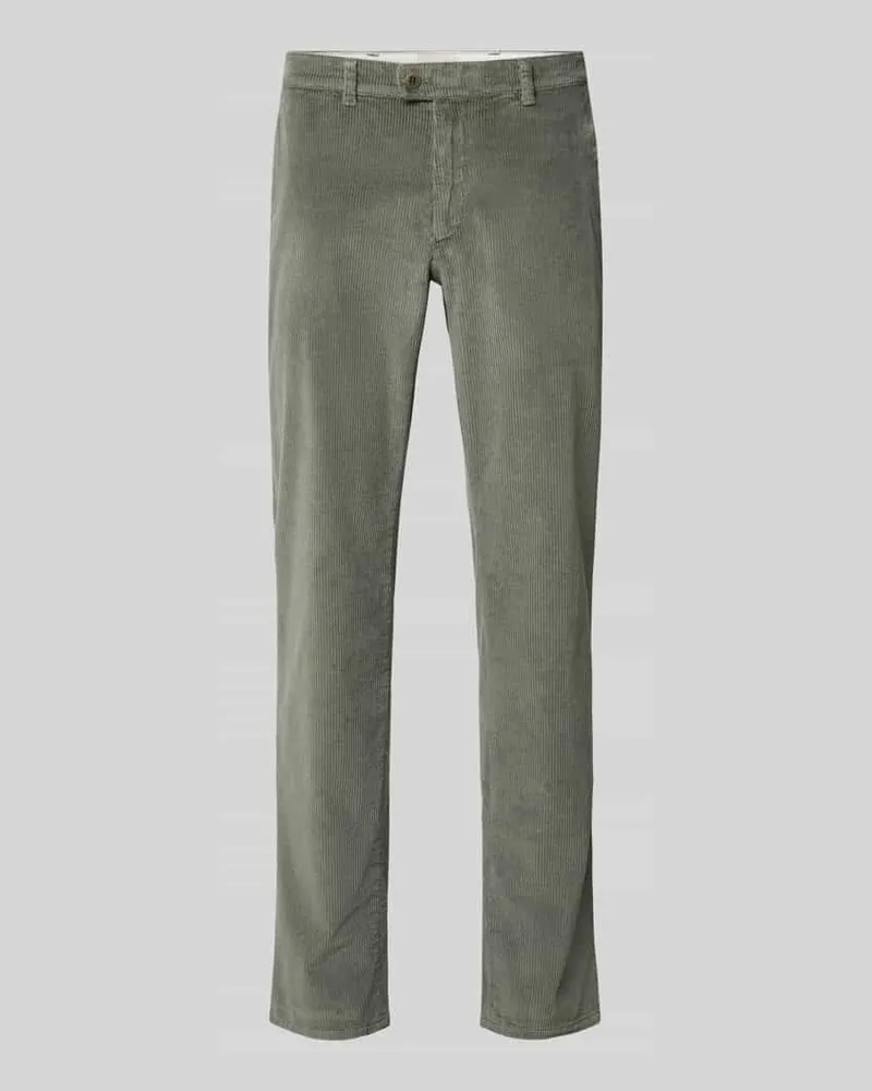 Brax Modern Fit Cordhose aus Baumwoll-Mix Modell 'Fabio Oliv