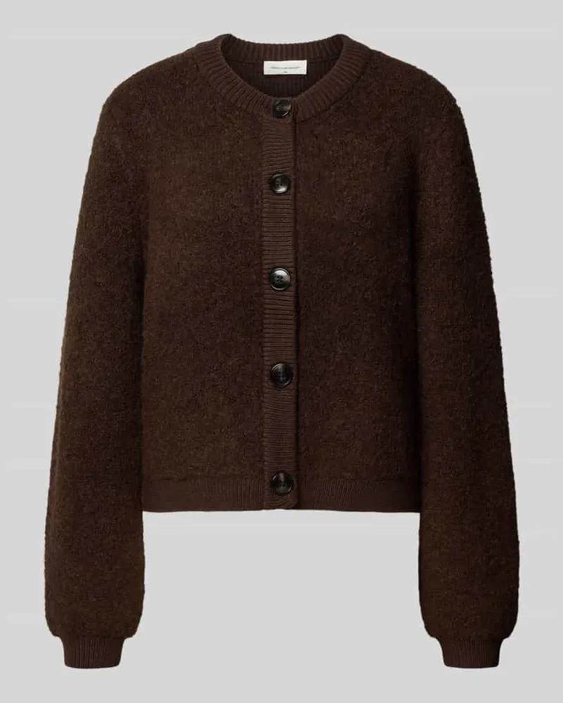 MOSS COPENHAGEN Strickjacke aus Viskose-Mix Modell 'Taile Nerida Dunkelbraun