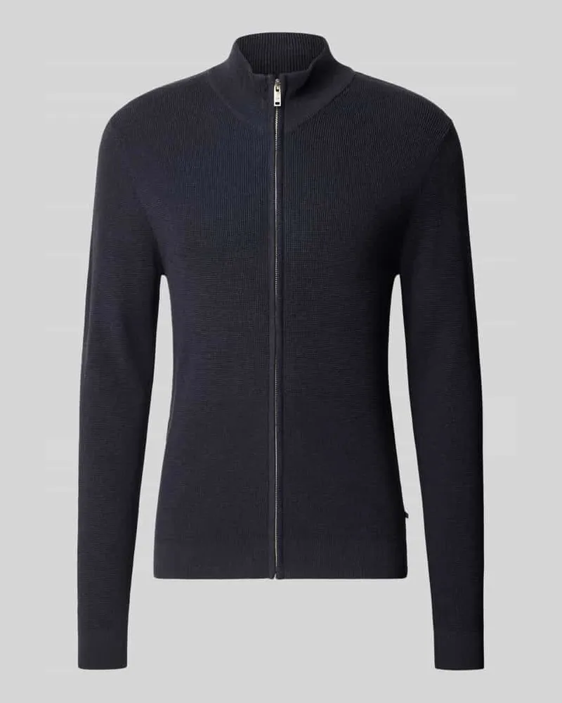 Matinique Slim Fit Strickjacke aus Baumwoll-Mix Modell 'lagoon Dunkelblau