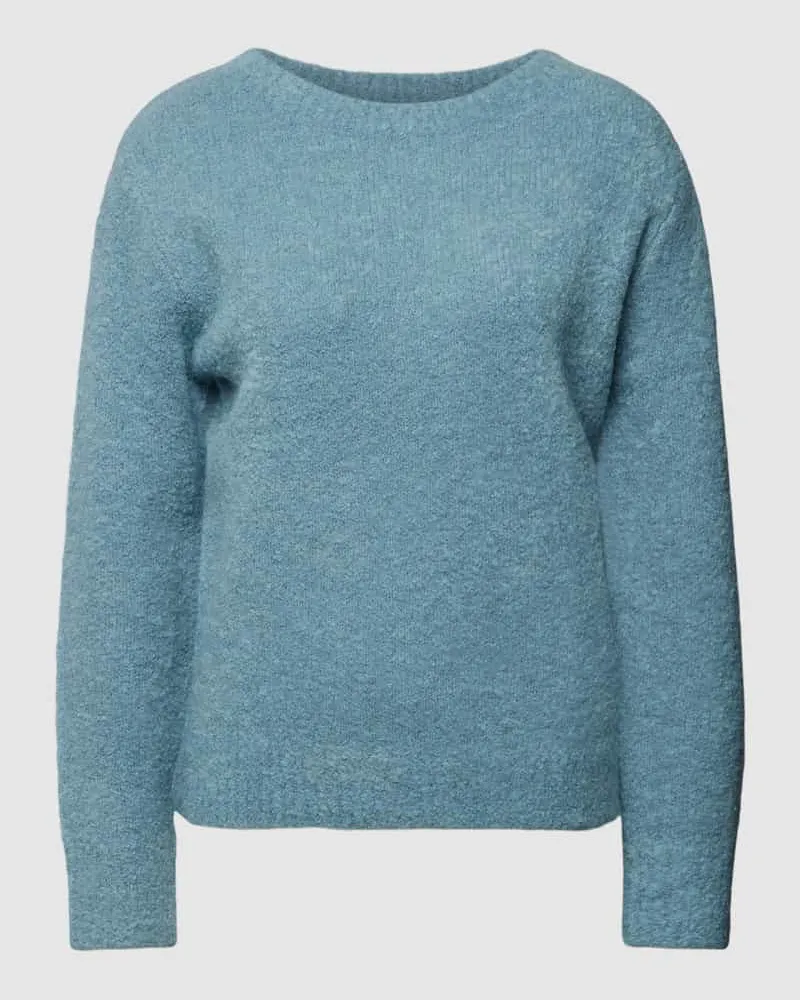 Marc O'Polo Strickpullover mit Strukturmuster Bleu
