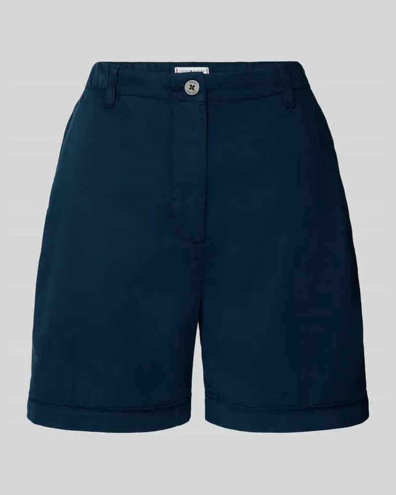 Tommy Hilfiger Regular Fit Chinoshorts aus Lyocell-Baumwoll-Mix Marine