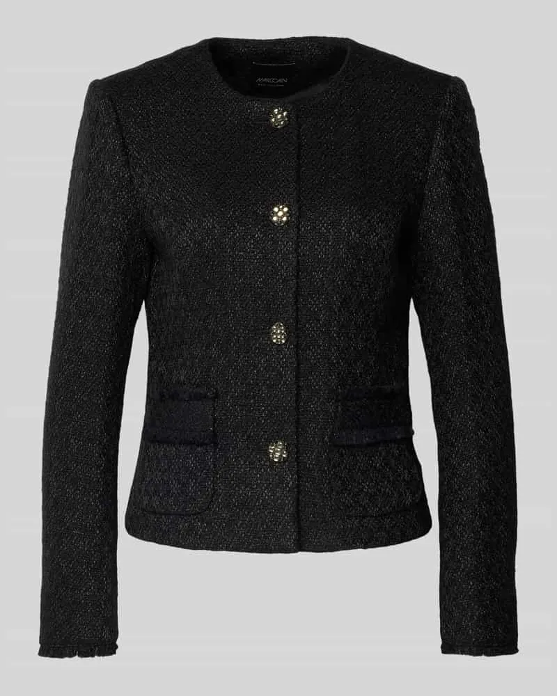 Marc Cain Blazer in Bouclé-Optik Black