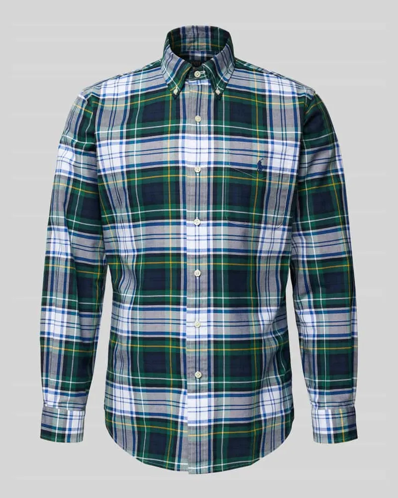 Ralph Lauren Regular Fit Freizeithemd mit Button-Down-Kragen Marine