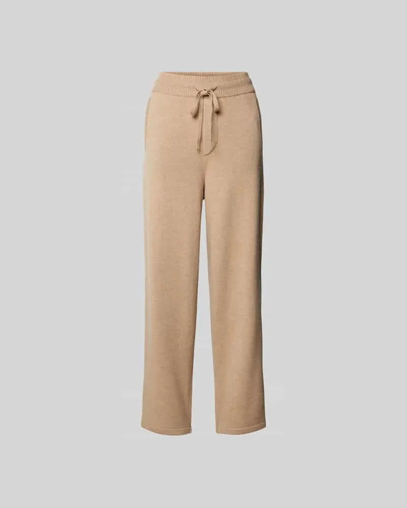 Juvia Relaxed Fit Jogpants in Strick-Optik Camel