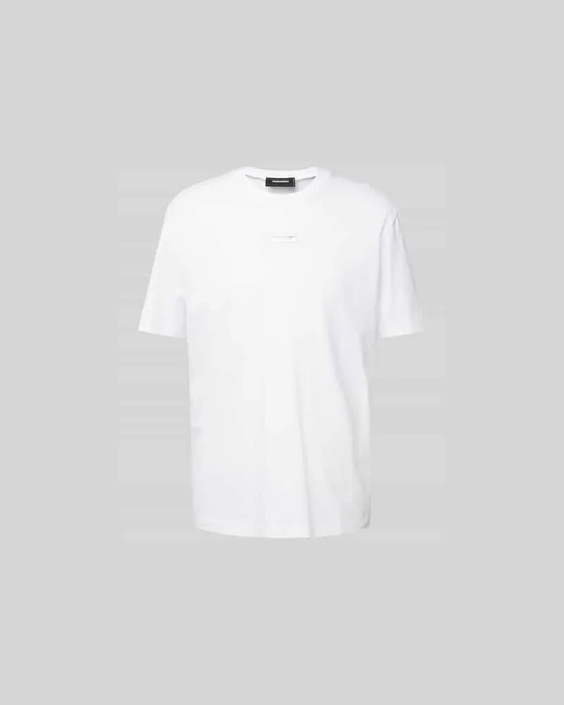 Dsquared2 Regular Fit T-Shirt aus reiner Baumwolle Weiss