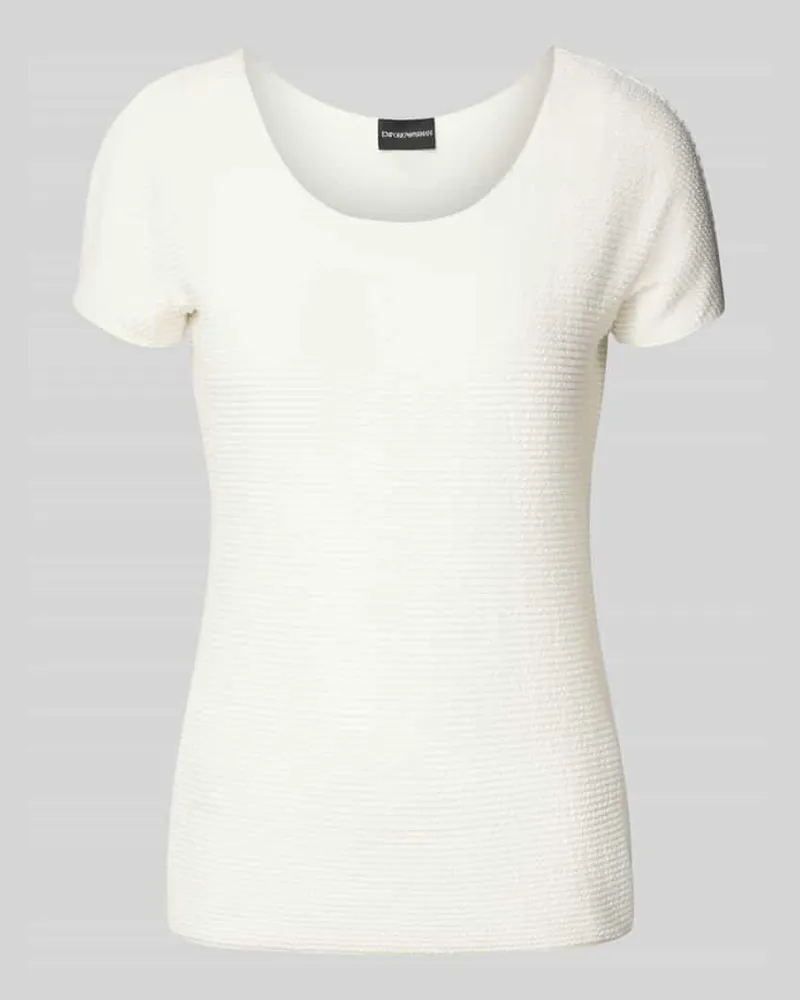 Emporio Armani T-Shirt mit Rundhalsausschnitt Offwhite
