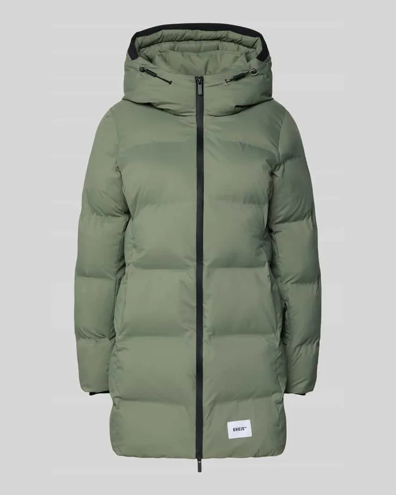 khujo Steppjacke mit Label-Patch Modell 'Tanare Gruen