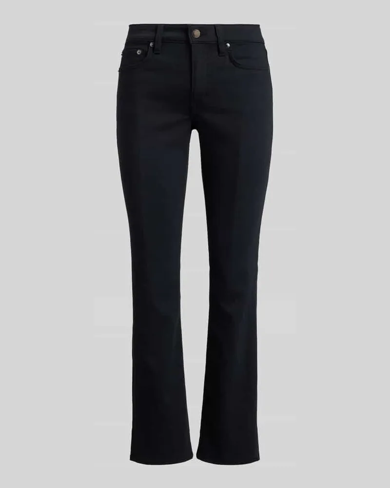 Ralph Lauren Straight Fit Jeans aus Baumwoll-Mix Black