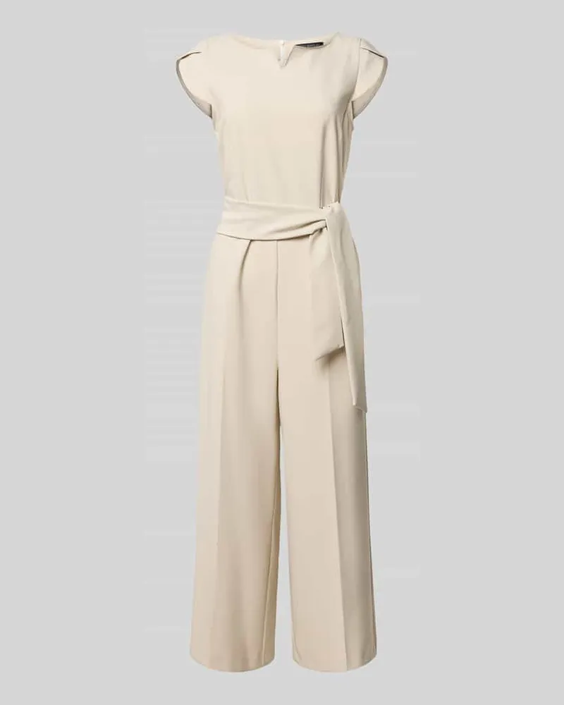 Betty Barclay Regular Fit Jumpsuit mit Bügelfalten Sand