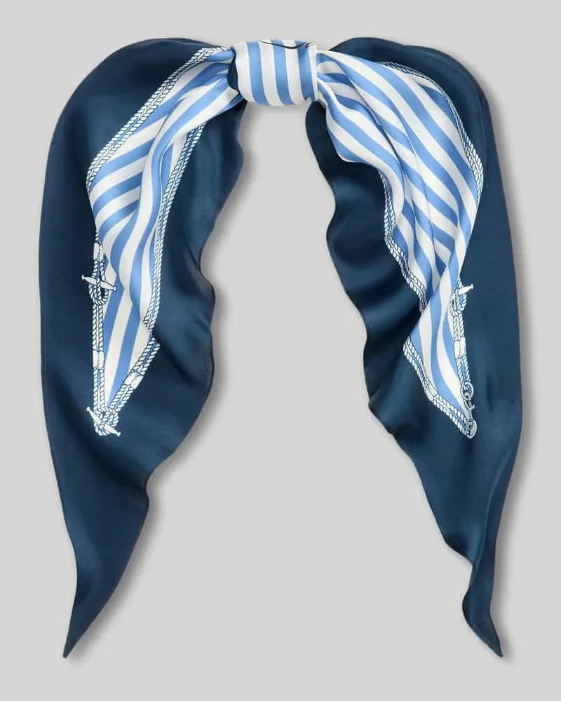 Ralph Lauren Tuch aus reiner Seide Modell 'NUTICL S DMD Dunkelblau