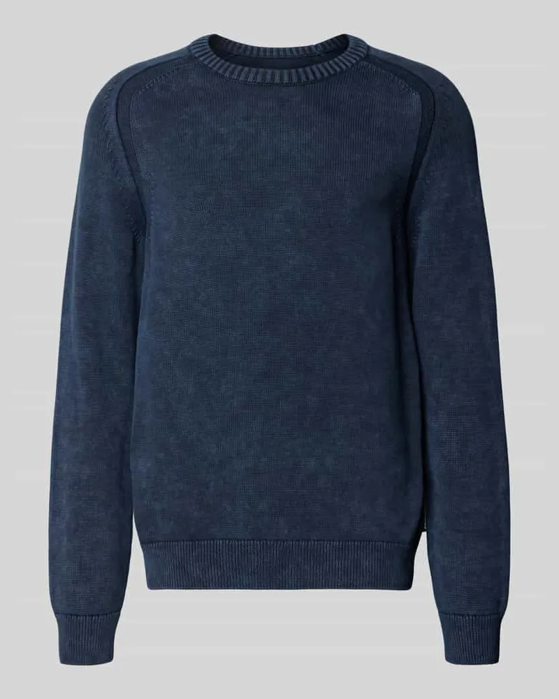 Armedangels Regular Fit Strickpullover aus reiner Baumwolle Modell 'VAANJO Dunkelblau