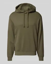 HUGO BOSS Hoodie mit Label-Print Modell 'Dapo Oliv