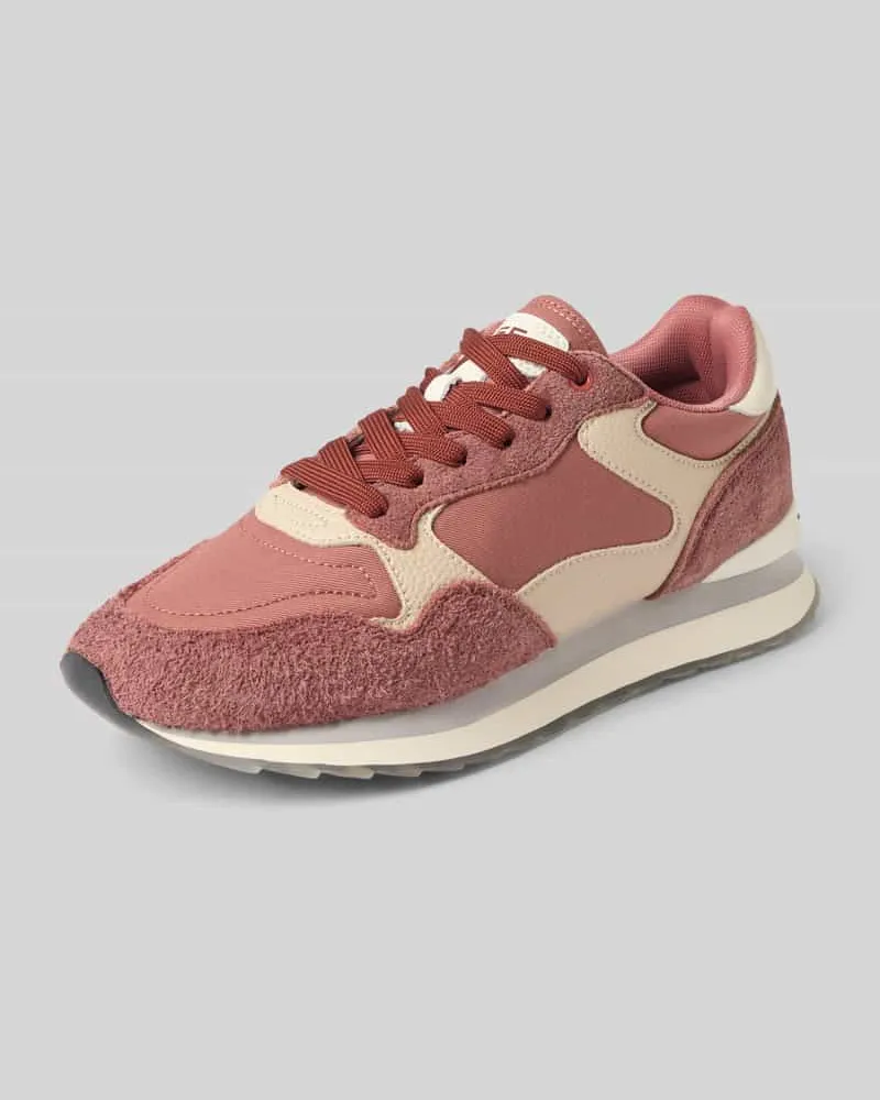 HOFF Sneaker mit Label-Detail und Schnürverschluss Bordeaux