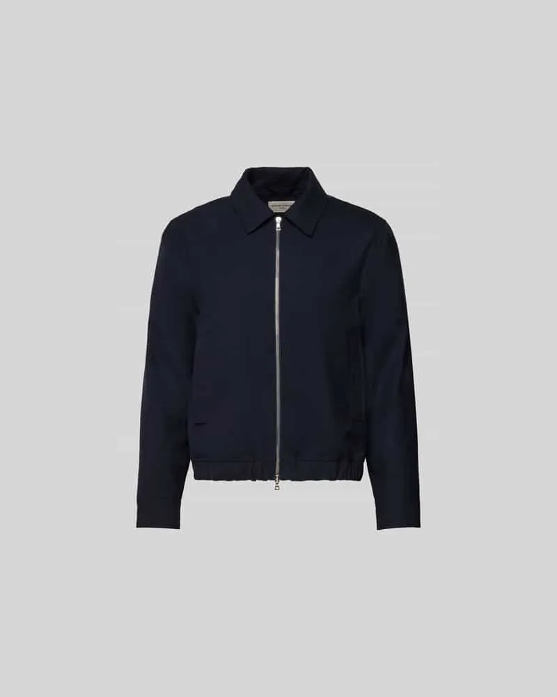 Officine Generale Jacke mit Kentkragen Dunkelblau