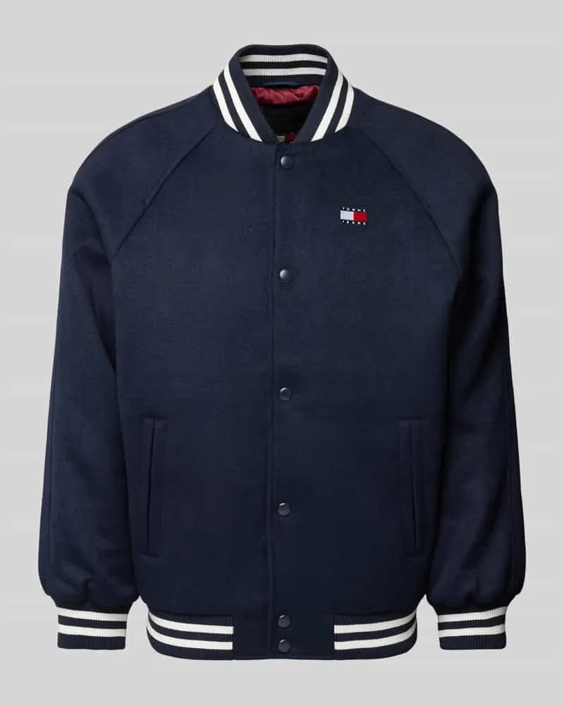 Tommy Hilfiger Bomberjacke mit Label-Stitching Marine