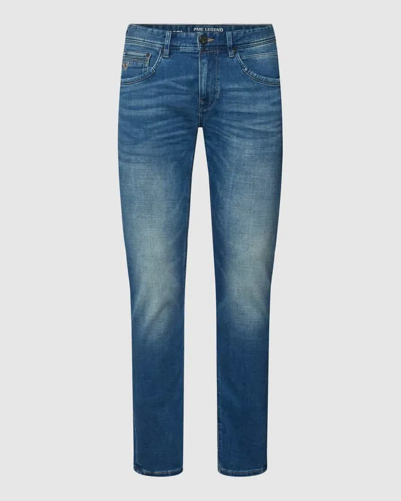 PME Legend Jeans mit Label-Stitching Modell 'Tailwheel JEA Blau