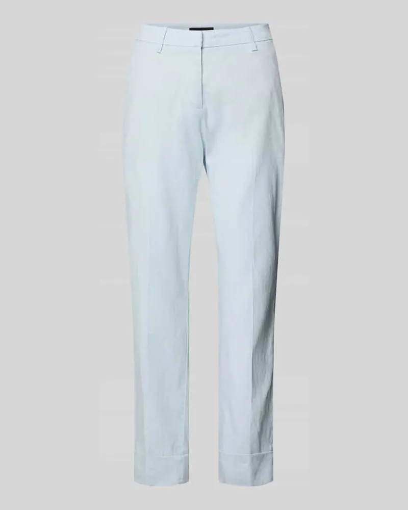 Cambio Leinenhose mit Baumwoll-Anteil Hellblau