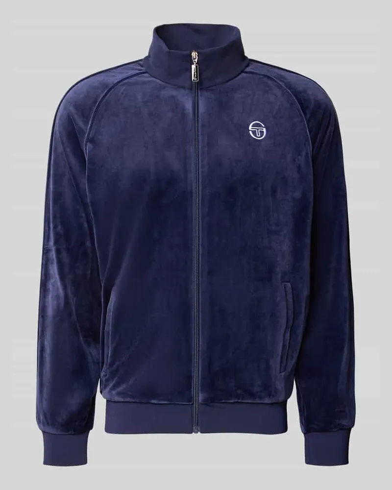 Sergio Tacchini Sweatjacke mit Stehkragen Modell 'SERGIO Marine