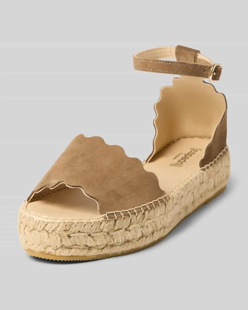 Espadrij Sandalette aus Leder Modell 'LYON Hazel