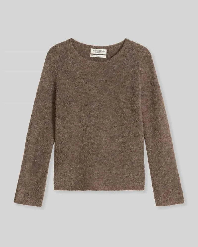 Marc O'Polo Pullover mit Bouclé-Struktur Taupe
