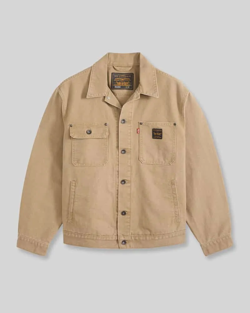 Levi's Jeansjacke mit Label-Patch Modell 'SUNRISE Beige