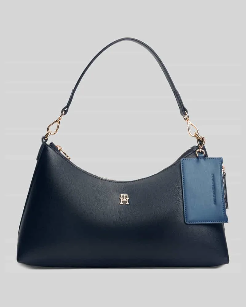 Tommy Hilfiger Henkeltasche in Leder-Optik Modell 'TH ICON SHOULDER BAG Marine