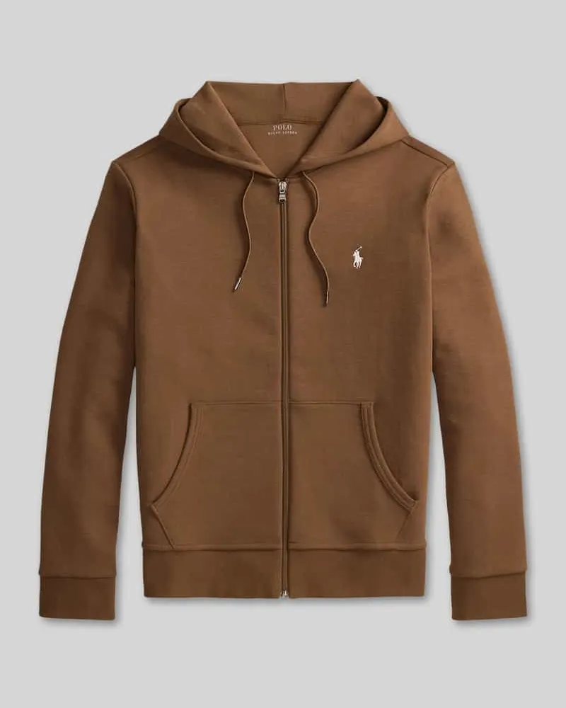 Ralph Lauren Regular Fit Sweatjacke aus Baumwoll-Mix Mittelbraun