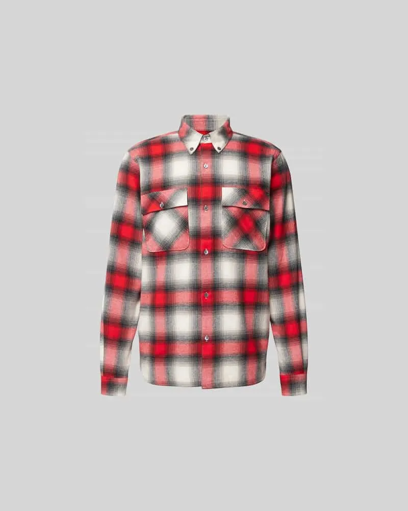 Closed Freizeithemd mit Button-Down-Kragen Rot