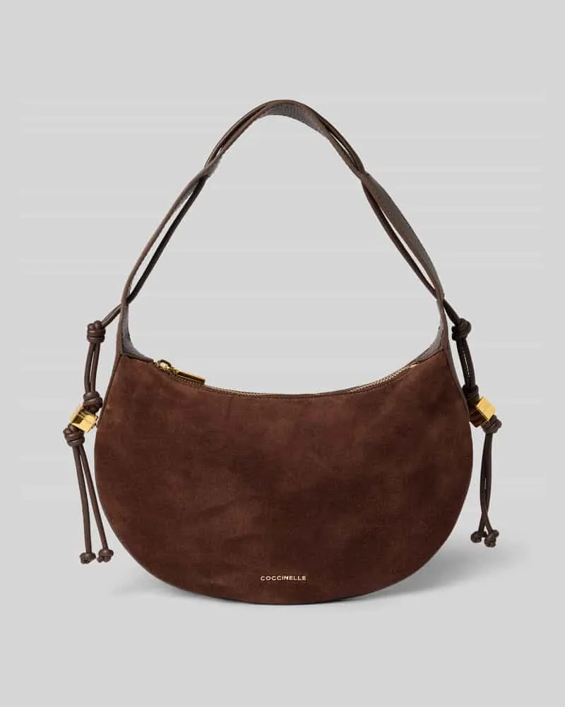 Coccinelle Handtasche aus echtem Leder Modell 'MOON Dunkelbraun