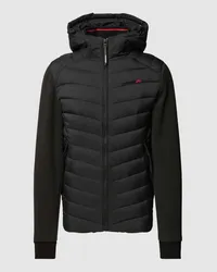 Superdry. Steppjacke mit Kapuze Modell 'STORM Black