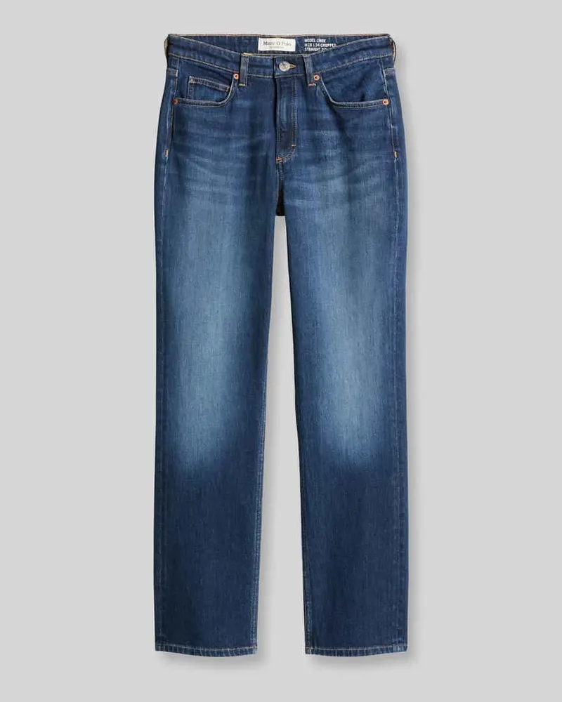 Marc O'Polo Straight Fit Jeans mit Label-Patch Jeansblau