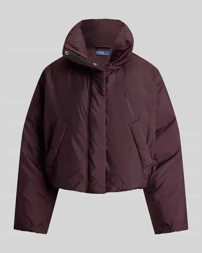 Ralph Lauren Boxy Fit Steppjacke mit Logo-Stitching Bordeaux