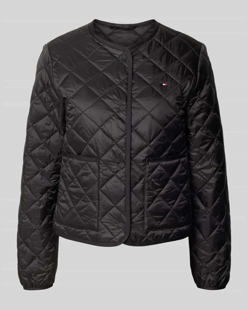 Tommy Hilfiger Regular Fit Steppjacke mit aufgesetzten Eingrifftaschen Black