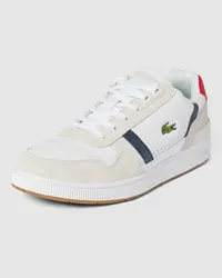 Lacoste Sneaker mit  Kontrastbesatz Modell  'T-CLIP Weiss