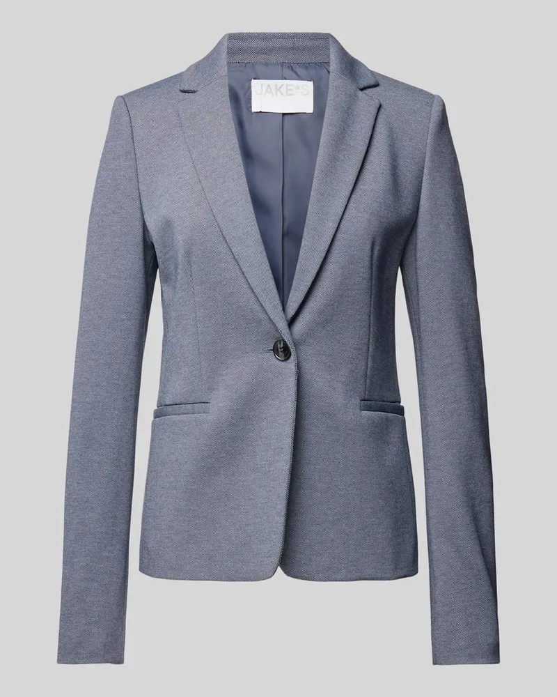 JAKE*S Blazer mit Reverskragen Dunkelblau