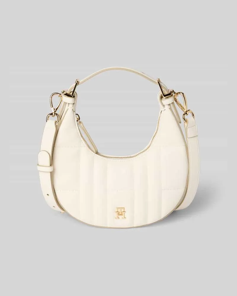 Tommy Hilfiger Schultertasche mit Steppnähten Offwhite