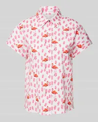 Marc Cain Blusenshirt mit Allover-Muster Pink