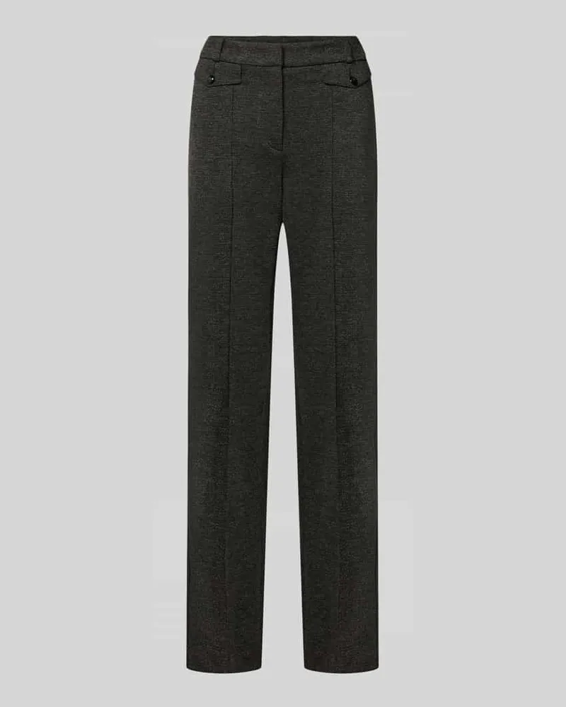 Cambio Ausgestellte schmale Hose aus Viskose-Mix Modell 'Fleur Black