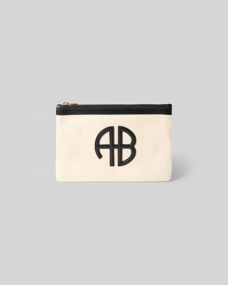 Anine Bing Pouch mit Logo-Detail Beige
