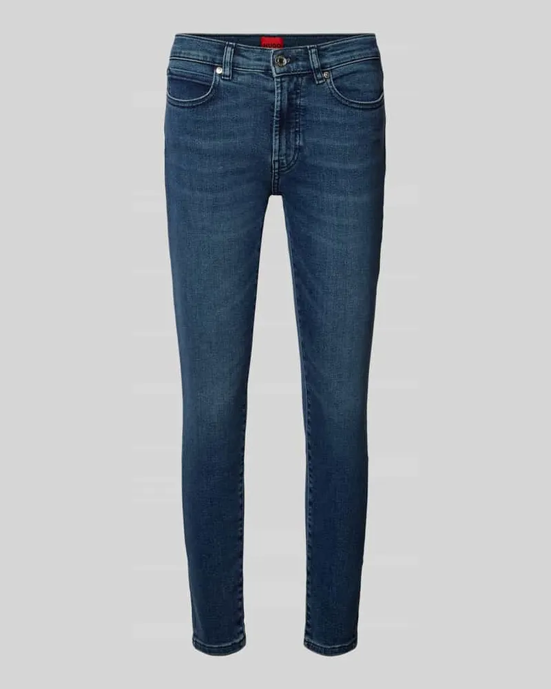 HUGO BOSS Skinny Fit Jeans mit 5-Pocket-Design Jeansblau